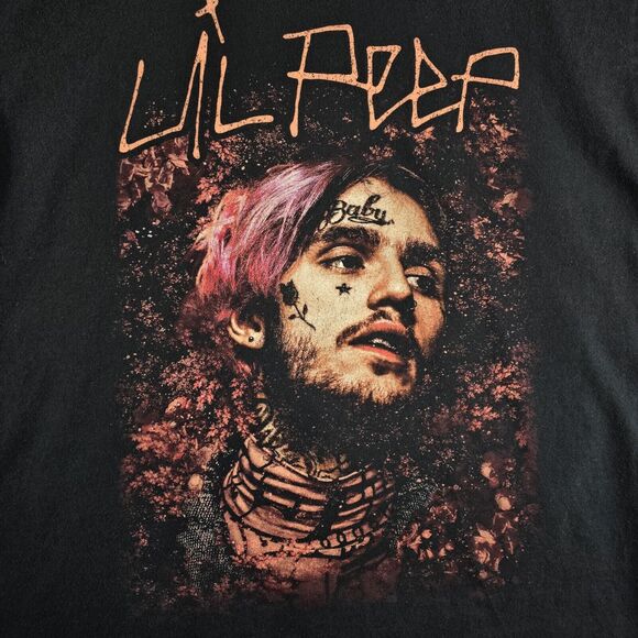 Lil Peep GBC Goth Boy Click Rap Tee Hip-Hop T-Shirt Size Large Grunge - Picture 3 of 7